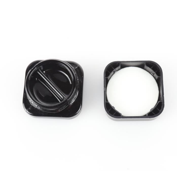 9ml Square Glass Jar Bottle Divided Insert with Childproof Cap for DAB Extracts Dry Herb Thick Oil Wax Concentrate Container SN2938