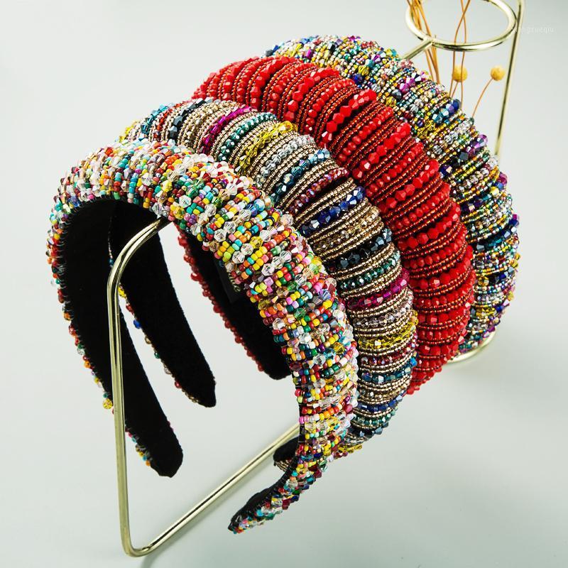 Hair Clips & Barrettes Lovely Baroque Candy Crystal Headband Women's High Grade Handmade Colorful Beaded Sponge Band Party Headdress, Golden;silver
Hair Clips & Barrettes Lovely Baroque Candy Crystal Headband Women's High Grade Handmade Colorful Beaded Sponge Band Party Headdress, Golden;silver