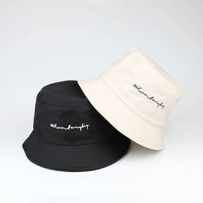 Unisex Summer Bucket Hat Women Letter Embroidery Foldable Outdoor Sunscreen Cotton Fishing Hunting Cap Men Sun Prevent Hats Q0811
Unisex Summer Bucket Hat Women Letter Embroidery Foldable Outdoor Sunscreen Cotton Fishing Hunting Cap Men Sun Prevent Hats Q0811