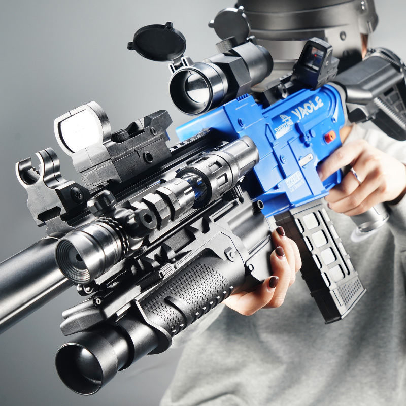 M416 Electric Continuous Launch Shooting Toy Guns With Soft Bullets For Boys Adults Kids Armas CS Fighting Rifle