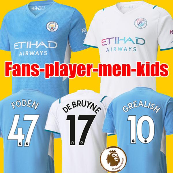 Top thailand quality Manchester CITY soccer jerseys 21 22 GREALISH STERLING FERRAN DE BRUYNE FODEN 2021 2022 football shirts men + kids kit sets uniform man, Away kids
Top thailand quality Manchester CITY soccer jerseys 21 22 GREALISH STERLING FERRAN DE BRUYNE FODEN 2021 2022 football shirts men + kids kit sets uniform man, Away kids