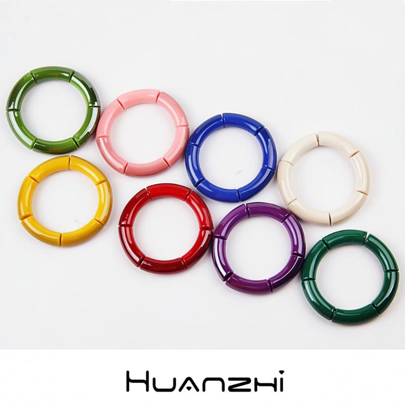 Bangle HUANZHI 2021 Boho Rainbow Color Acrylic Bracelet Resin Elbow Geometric Elastic For Women Couple Y2K Accessories
Bangle HUANZHI 2021 Boho Rainbow Color Acrylic Bracelet Resin Elbow Geometric Elastic For Women Couple Y2K Accessories