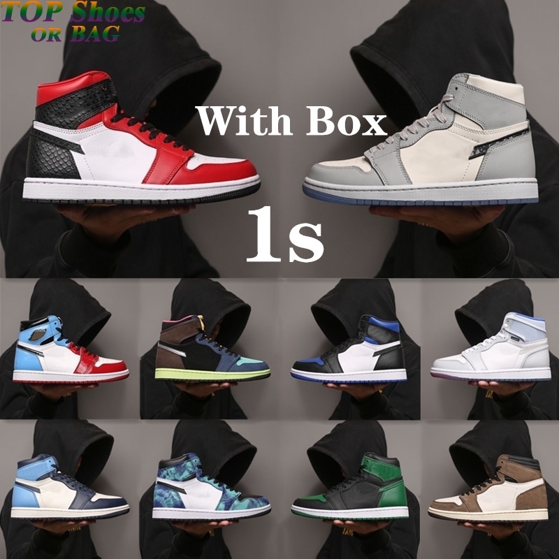 Pine Green Black 1s Basketball shoes Jumpman 1 Bloodline Men Designer Sneakers Fearless Obsidian UNC Patent gold black toe top Trainers, 18
Pine Green Black 1s Basketball shoes Jumpman 1 Bloodline Men Designer Sneakers Fearless Obsidian UNC Patent gold black toe top Trainers, 18