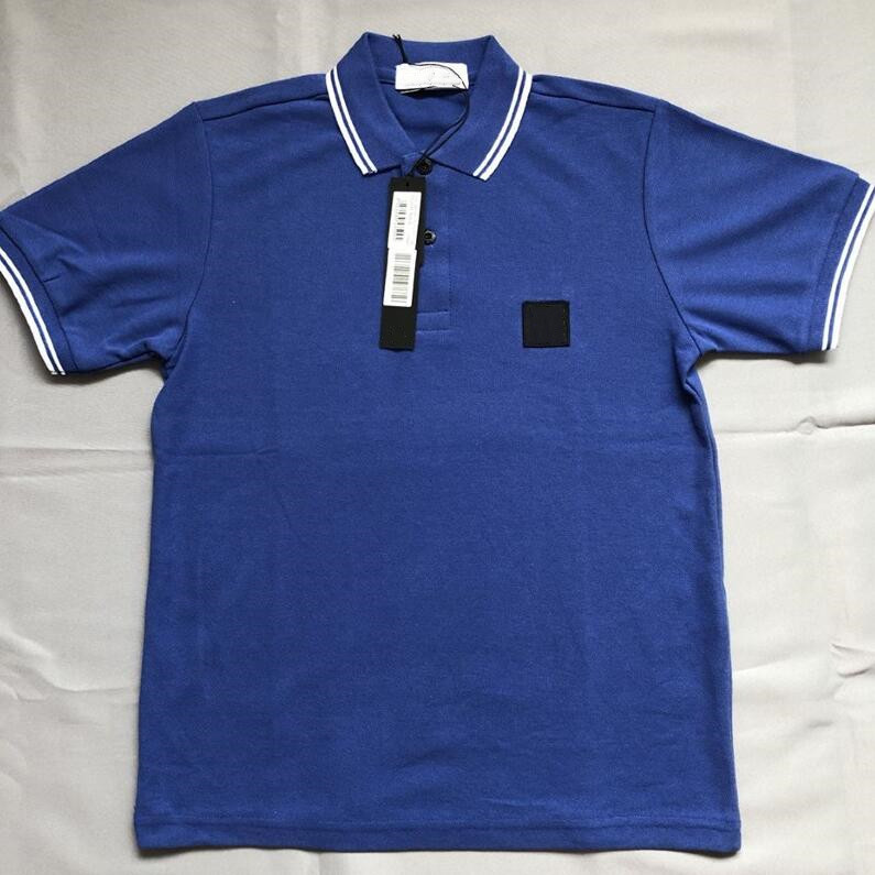 Stone Polo Islanda Top Quality Mens T-Shirts Classic Polos Short Sleeved Summer Cotton Embroidery Luxury T Shirt New Designer Polo Shirt High Street Tee 018