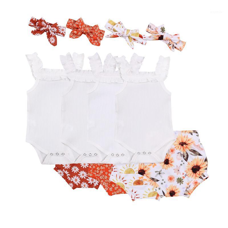Clothing Sets Summer Baby Girls Clothes Set Solid Color Sleeveless Romper+Sun/Floral Print Shorts+Bow-knot Headband Toddler Girl Suit, White
Clothing Sets Summer Baby Girls Clothes Set Solid Color Sleeveless Romper+Sun/Floral Print Shorts+Bow-knot Headband Toddler Girl Suit, White