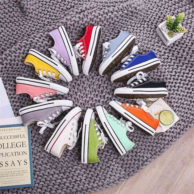 Toddler Girl Sneakers Boy Shoes Kids Jelly Color Canvas Shoes Casual Lace Up Classic Flats Children Shoes for Student C07182 210902, Little green
Toddler Girl Sneakers Boy Shoes Kids Jelly Color Canvas Shoes Casual Lace Up Classic Flats Children Shoes for Student C07182 210902, Little green