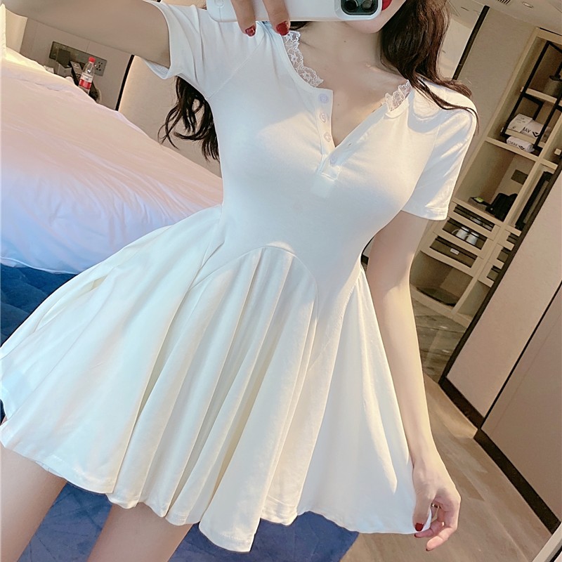 female summer cotton dress woman summer party night casual loose elegant dress red black slim dress, Black;gray
female summer cotton dress woman summer party night casual loose elegant dress red black slim dress, Black;gray