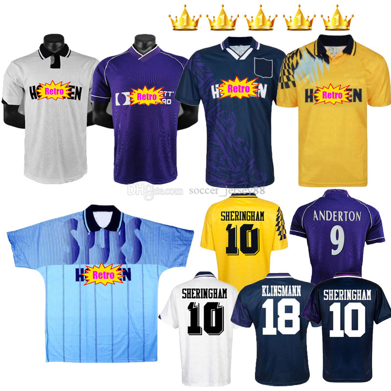 Gascoigne retro soccer jerseys 1998 1992 1993 1994 1995 1990 Mabbutt Ruddock Sheringham Lineker Cundy Walsh Barmby vintage classic football shirt, Black;yellow
Gascoigne retro soccer jerseys 1998 1992 1993 1994 1995 1990 Mabbutt Ruddock Sheringham Lineker Cundy Walsh Barmby vintage classic football shirt, Black;yellow