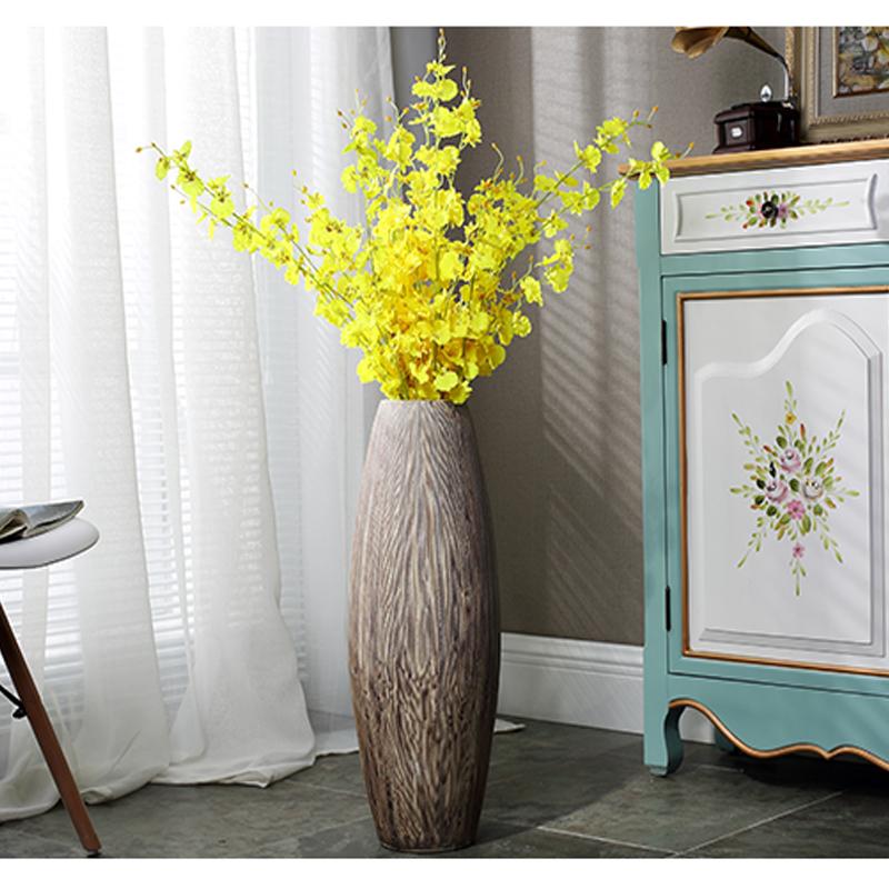 Decorative Objects & Figurines YILUNXI Retro Ceramic Floor Large Vase Simple Modern Living Room Hall Creative Home European Dry Flower Arran
Decorative Objects & Figurines YILUNXI Retro Ceramic Floor Large Vase Simple Modern Living Room Hall Creative Home European Dry Flower Arran