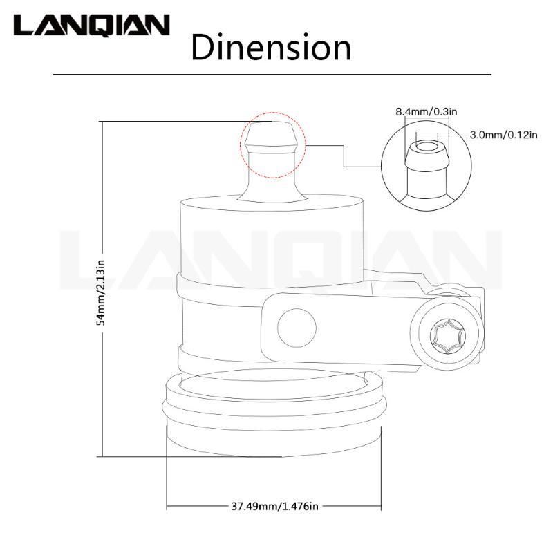 For HYOSUNG GT250R GT650R GT 250/650 Adventure Universal Motorcycle Rear Brake Fluid Reservoir Clutch Tank Oil Cup Brakes