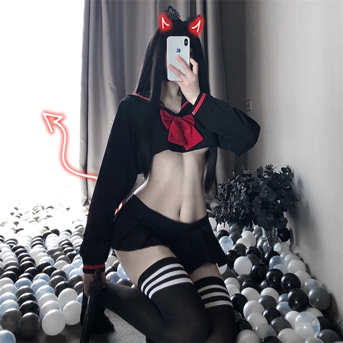 Sexy Schoolgirl Cosplay Costume JK Uniform Kwaii Lingerie Lolita Mini Top Skirt Erotic Roleplay Set Student Sailor with Red Bow, White
Sexy Schoolgirl Cosplay Costume JK Uniform Kwaii Lingerie Lolita Mini Top Skirt Erotic Roleplay Set Student Sailor with Red Bow, White