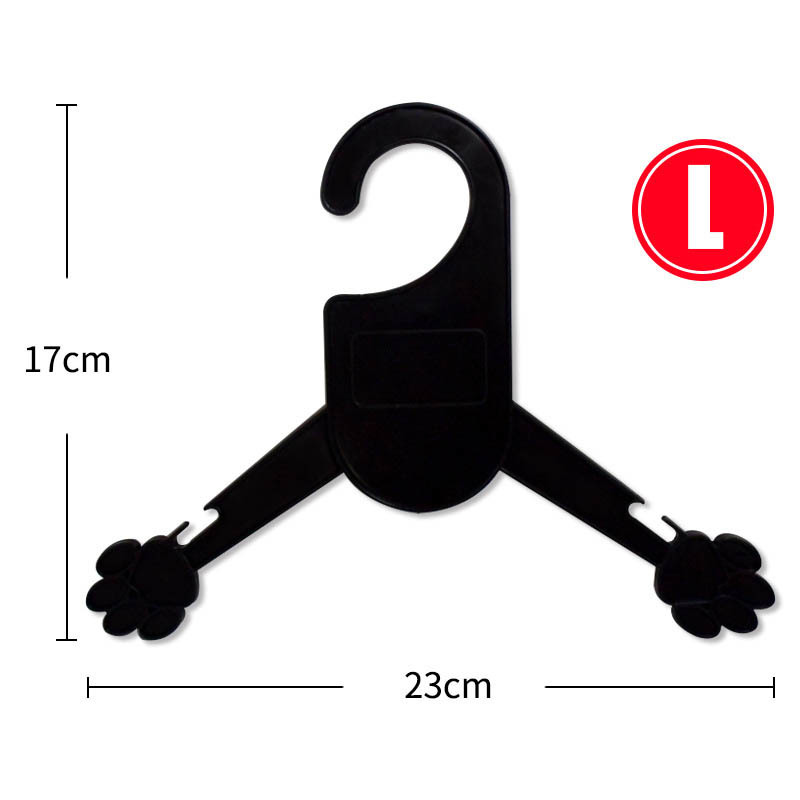 4Pcs Pet Products Portable Plastic Pet Accessories 2 Size Dog Clothes Hanger Paw Shape Cat Clothes Racks