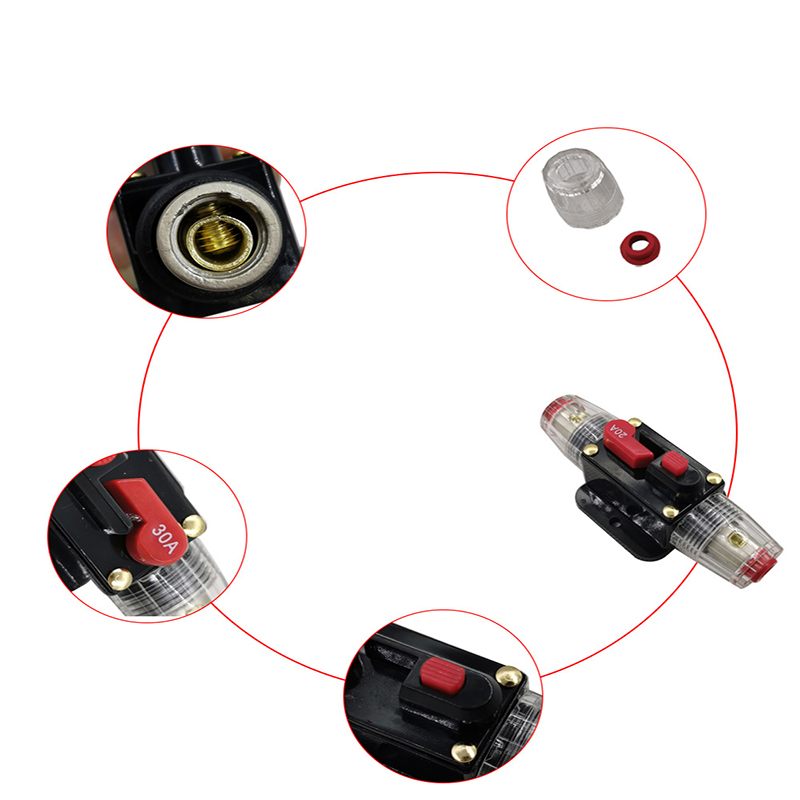 Vehicle Self Recovery Fuse Tank Breakers Auto Parts Automatic Switch Fuses Base Of Compound Circuit Breaker 20A-150A