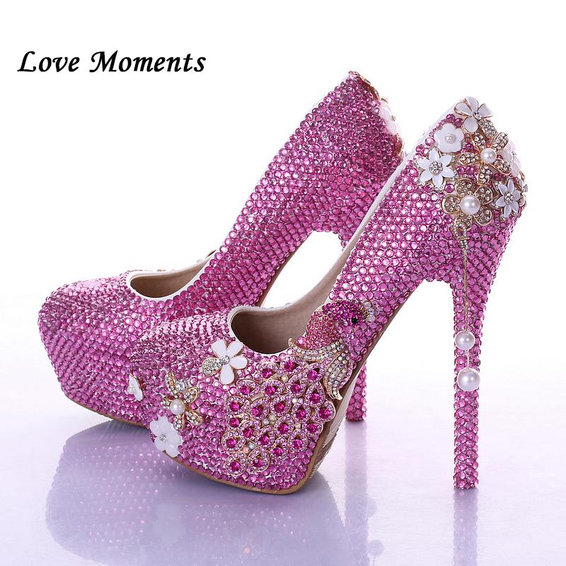 Women Wedding Shoes Bride Crystal Peacock Tassel High Heels Platform Woman Fucshia Comfortable Formal Dress, Black
Women Wedding Shoes Bride Crystal Peacock Tassel High Heels Platform Woman Fucshia Comfortable Formal Dress, Black