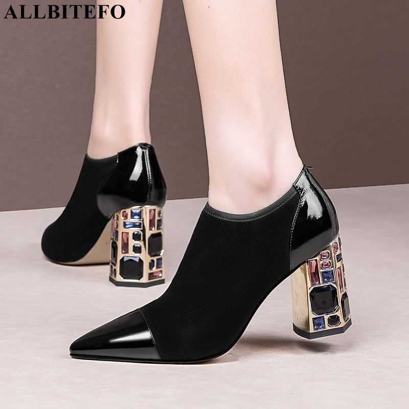 ALLBITEFO size 34-42 flock + genuine leather high heels Colorful fashion sexy women heels shoes high heel shoes 210611, As picture
ALLBITEFO size 34-42 flock + genuine leather high heels Colorful fashion sexy women heels shoes high heel shoes 210611, As picture