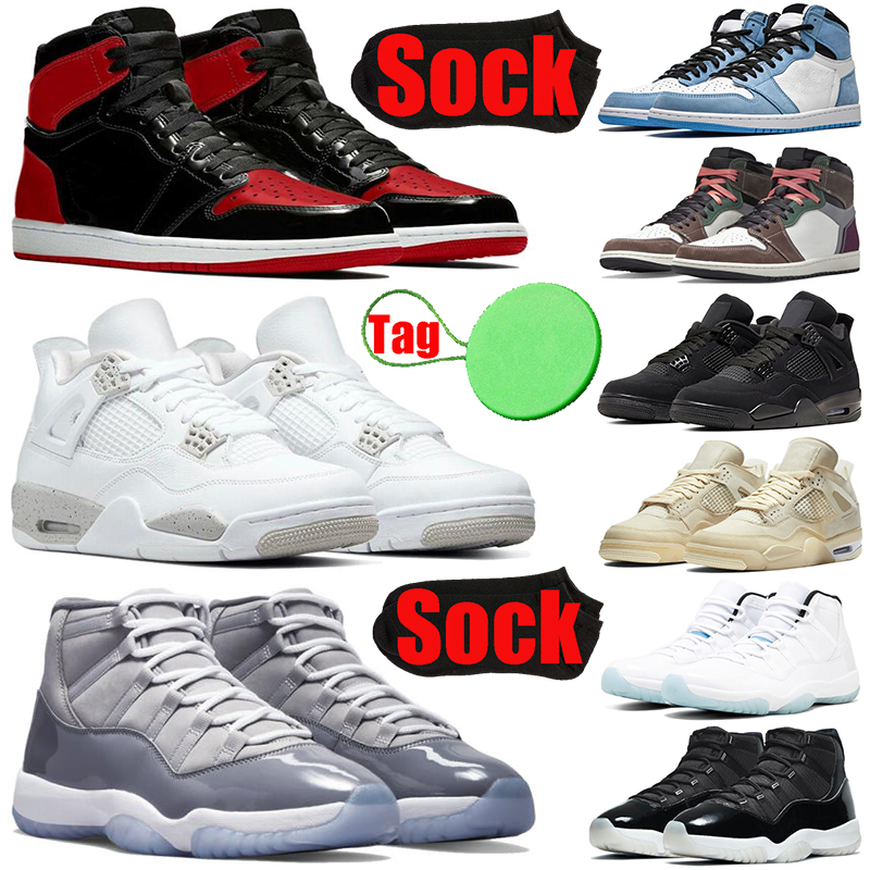 Cool Grey 1s 4s 11s mens womens basketball shoes jumpman 1 4 11 Cactus Jack Bred Patent Hand Crafted Sail White Oreo men trainers sports sneakers newest, #22 cool grey
Cool Grey 1s 4s 11s mens womens basketball shoes jumpman 1 4 11 Cactus Jack Bred Patent Hand Crafted Sail White Oreo men trainers sports sneakers newest, #22 cool grey