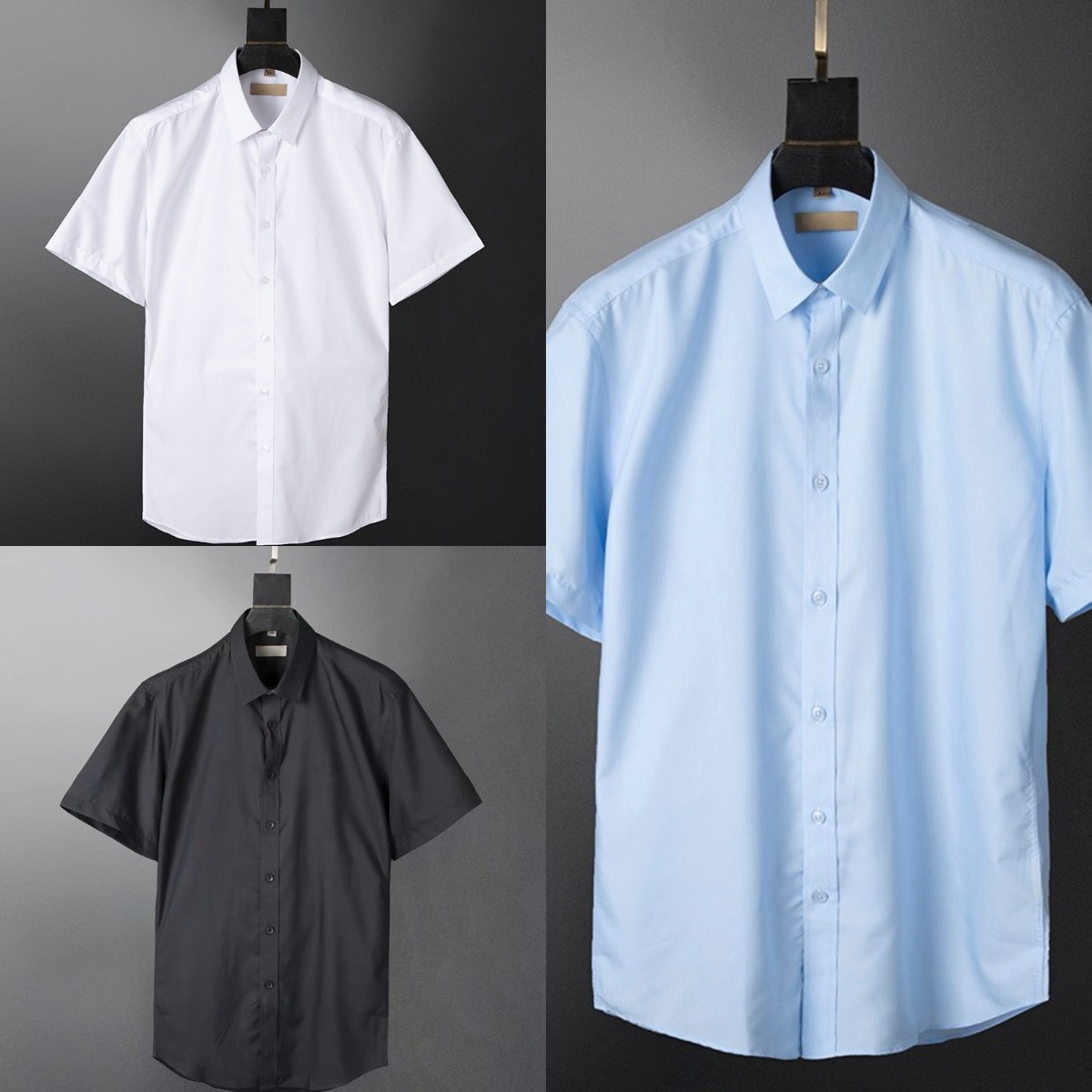 Men s Dress Shirts 2021 Summer Women Designers Casual Clothes Fashion Mens Solid color Clothing trend short sleeve Tees Womens designer Busi, White;black
Men s Dress Shirts 2021 Summer Women Designers Casual Clothes Fashion Mens Solid color Clothing trend short sleeve Tees Womens designer Busi, White;black