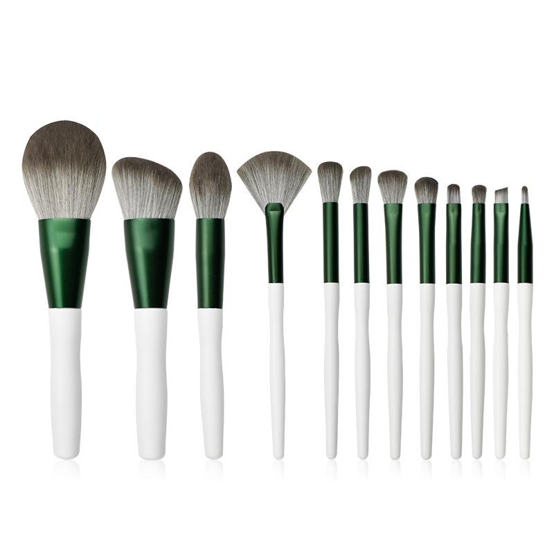 Makeup Brushes 12Pcs Brush Beauty Tool Loose Powder Eye Shadow Eyebrow Foundation Blush Mixed Cosmetics Super Soft Make Up