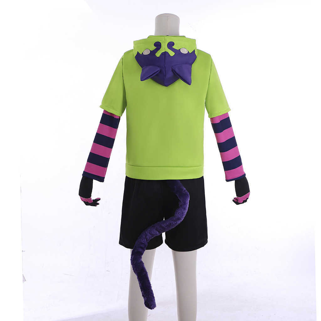 Anime SK8 the Infinity Miya Chinen Cosplay Costume Zipper Hoodie Jacket SK 8 Suits Unisex Tops Coat Shorts Tail Socks C103M111 Y0913