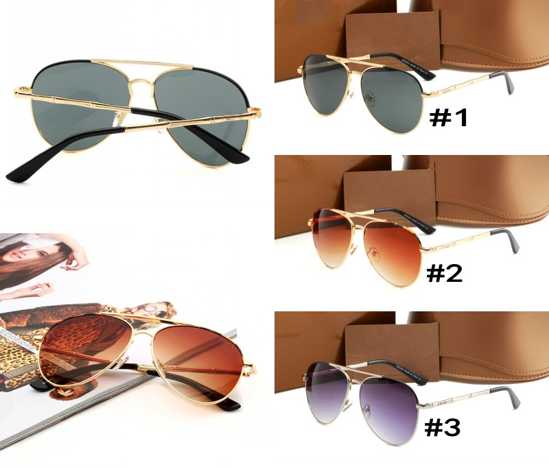 4271 High quality men women Polarized lens pilot Fashion Sunglasses For Brand designer Vintage Sport Sun glasses With case and box