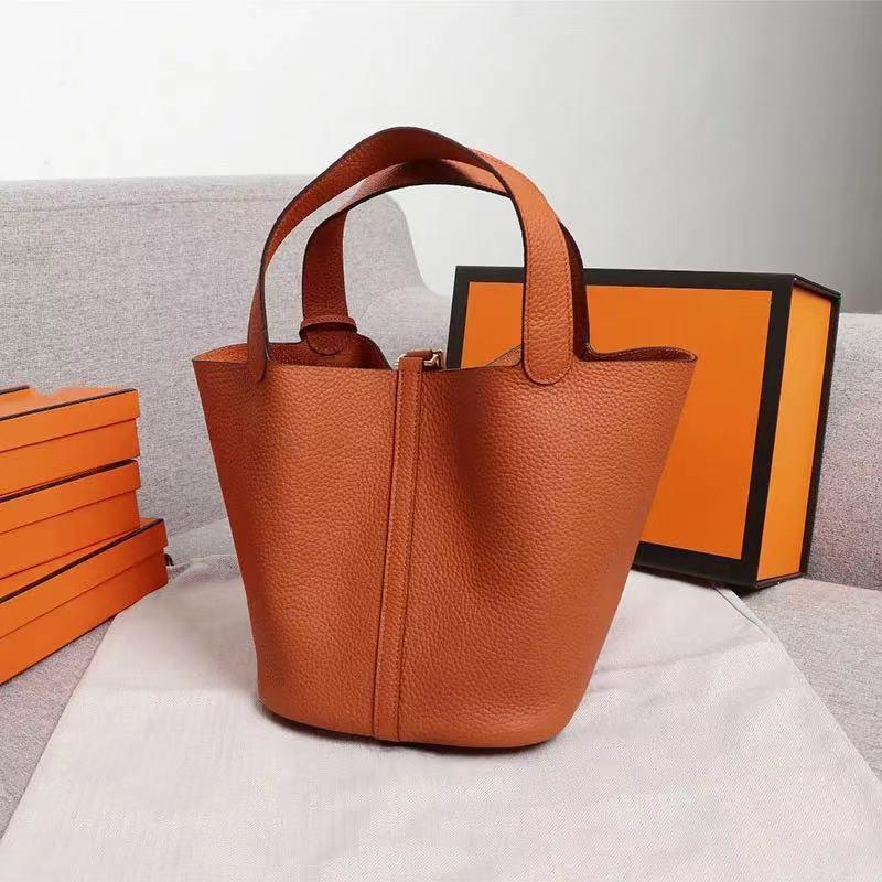 Famous Brand Women's Handbags Luxury Tote Bags Basket High Quality Genuine Leather Casual Ladies Lock Picotin Simple Bag UOSU bsb Hermè s, Black
Famous Brand Women's Handbags Luxury Tote Bags Basket High Quality Genuine Leather Casual Ladies Lock Picotin Simple Bag UOSU bsb Hermè s, Black