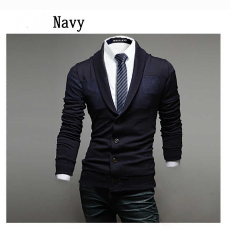 ZOGAA Autumn Sweater Men Solid V-Neck Pullovers Single Breasted Knitwear Plus Size 3XL Mens Sweater 211018