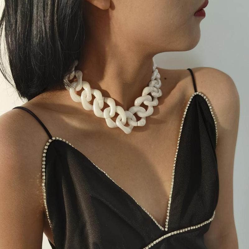 ZiccoWong Selling Big Choker Necklace For Women Simple Fashion Acrylic Chain Link Long Collar Necklaces Pendants Jewelry Chains
ZiccoWong Selling Big Choker Necklace For Women Simple Fashion Acrylic Chain Link Long Collar Necklaces Pendants Jewelry Chains