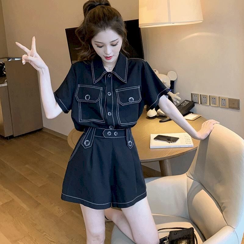 women's jumpsuits & rompers conjunto camiseta manga curta feminina, conjunto blusa feminina folgada com calças compridas, camisa d, Black;white
women's jumpsuits & rompers conjunto camiseta manga curta feminina, conjunto blusa feminina folgada com calças compridas, camisa d, Black;white