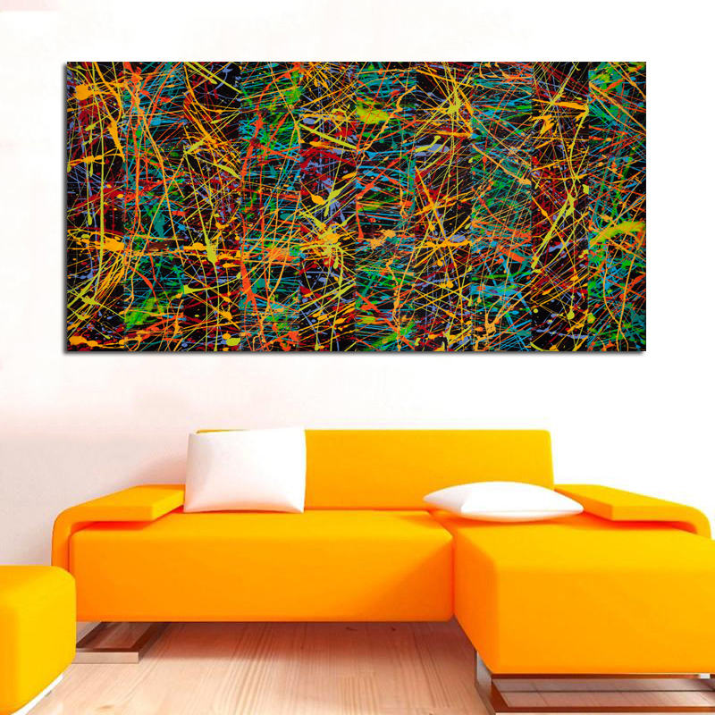 Large Size Wall Art Canvas Painting Abstract Poster Jackson Pollock Art Picture HD Print For Living Room Study Decoration