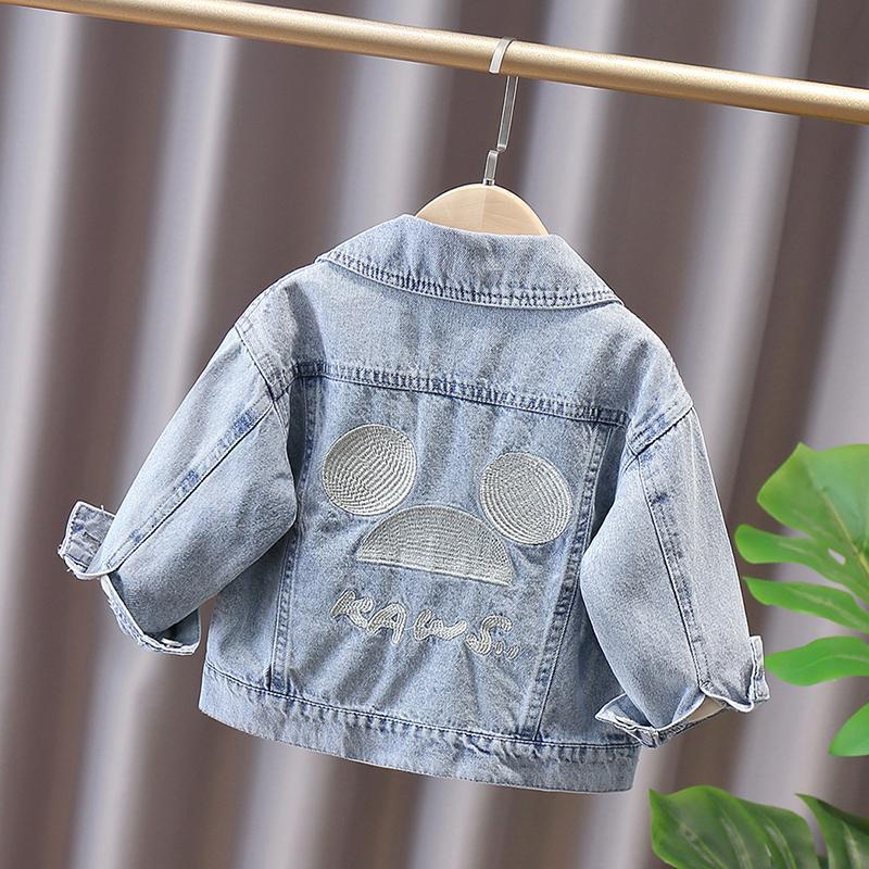 Jackets Girls Denim Jacket Kids Cartoon Mikey Embroidery Outwear Tops Fall Girl Warm Cotton Jean Toddler Baby Fashion Coat, Blue;gray
Jackets Girls Denim Jacket Kids Cartoon Mikey Embroidery Outwear Tops Fall Girl Warm Cotton Jean Toddler Baby Fashion Coat, Blue;gray