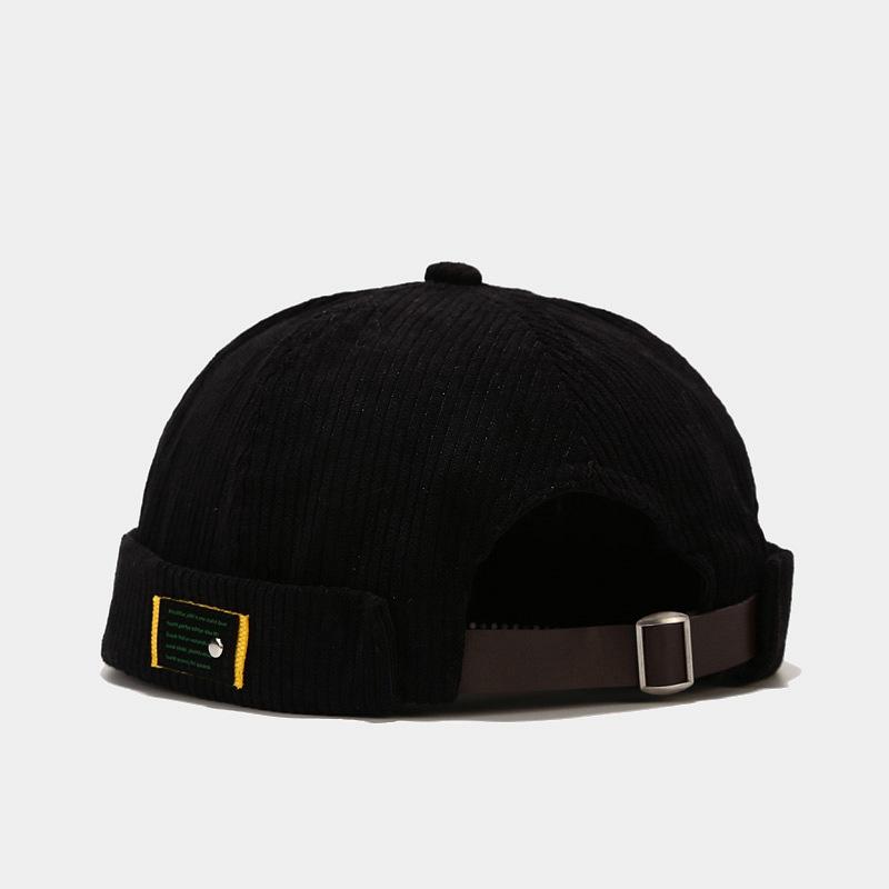 Beanie/Skull Caps Brand Vintage Beanie Hats Men Women Spring Autumn Landlord Hat Streetwear Hip Hop Brimless Corduroy Docker Cap Wholesale