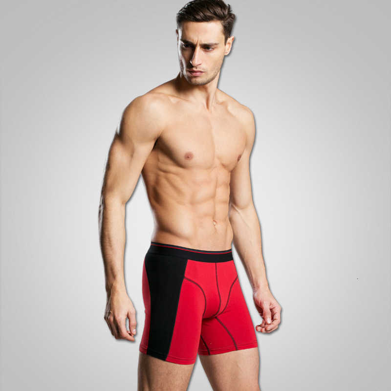 4pcs/lot Cotton Long Leg Men's Boxer Underwear Cuecas Calzoncillos Pants Men Shorts Loose Calecon Pour Homme Mens Boxers XXXL SH190906