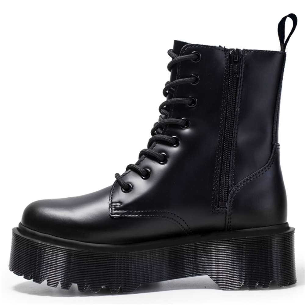 Jadon 8-Eye Boots Women High Platform Ankle Shoes Woman Leather Motorcycle Ladies Fashion Women Boots 42 201215 BV8A, Black
Jadon 8-Eye Boots Women High Platform Ankle Shoes Woman Leather Motorcycle Ladies Fashion Women Boots 42 201215 BV8A, Black
