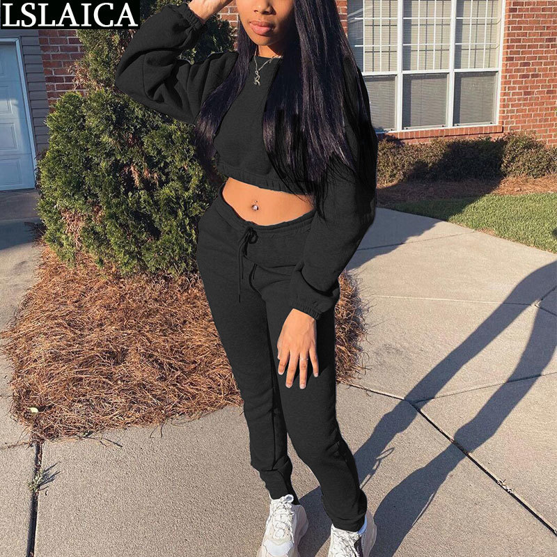 Tracksuit Women Waistless Fashion Novelty Sports Suit Casual Streetwear Two Piece Set Pocket Drawstring Dresy Damskie 210520