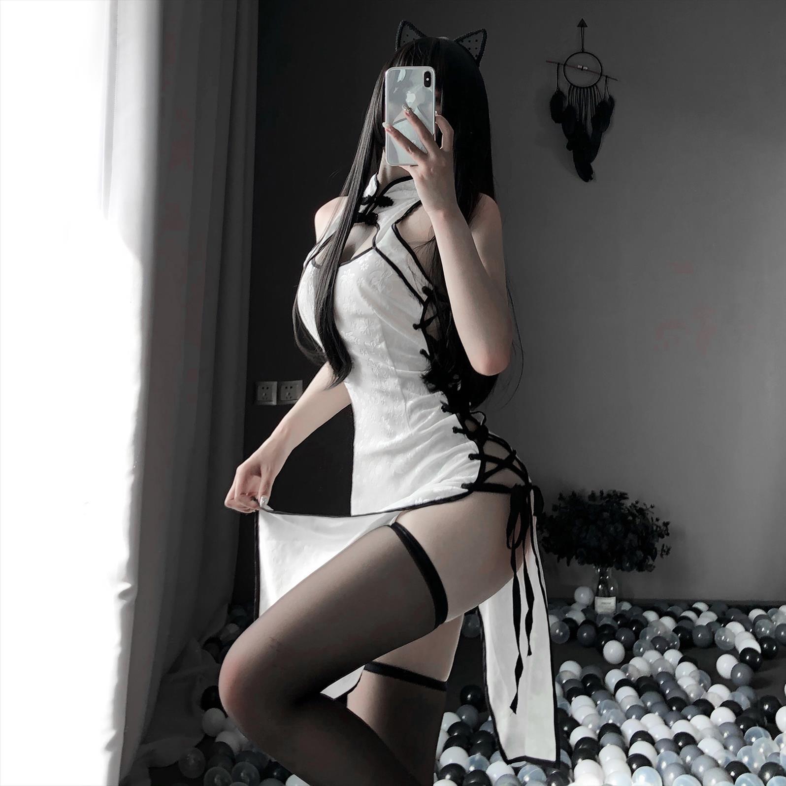 retro cheongsam nightgowns high open womens sleepwears fork cosplay costume erotic anime lingerie dress lace outfit fancy slim uniform, Black;red
retro cheongsam nightgowns high open womens sleepwears fork cosplay costume erotic anime lingerie dress lace outfit fancy slim uniform, Black;red