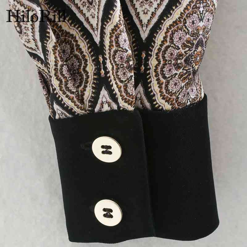 Lady Elegant Shirt Dress Long Sleeve Print Midi es For Women Patchwork Casual Bandage Vestido De Mulher 210508