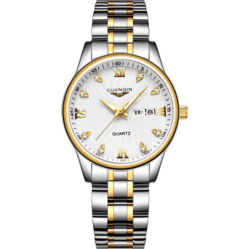 GUANQIN Retro temperament Women Watches 29mm Automatic movement Diamond stainless steel elegant Fashion watch Gift box packaging, Slivery;brown
GUANQIN Retro temperament Women Watches 29mm Automatic movement Diamond stainless steel elegant Fashion watch Gift box packaging, Slivery;brown