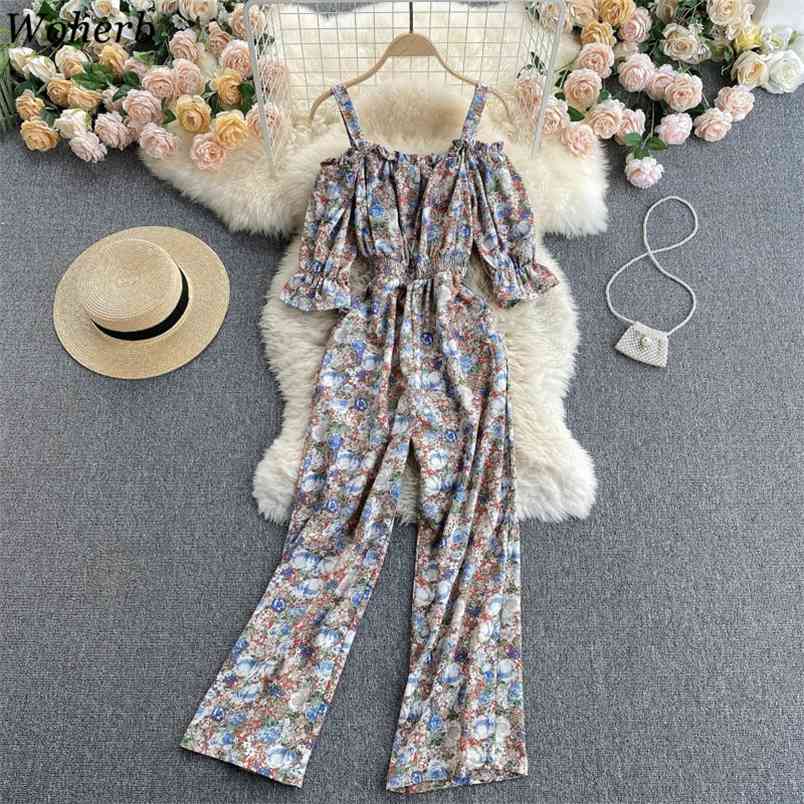 Women's Jumpsuit Summer Fashion Playsuit Sexy Off Shoulder Short Sleeve Elastic Waist Wide Leg Pants Floral Print Romper 210519, Khaki green
Women's Jumpsuit Summer Fashion Playsuit Sexy Off Shoulder Short Sleeve Elastic Waist Wide Leg Pants Floral Print Romper 210519, Khaki green