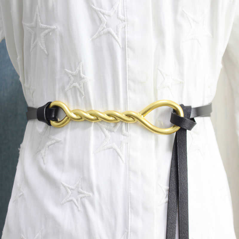Chntensho Leather Twisted Loop Buckle Pleated Detail Buckle Twist Roll Imported Twist Button Head Ring Belt Q0625, Black
Chntensho Leather Twisted Loop Buckle Pleated Detail Buckle Twist Roll Imported Twist Button Head Ring Belt Q0625, Black