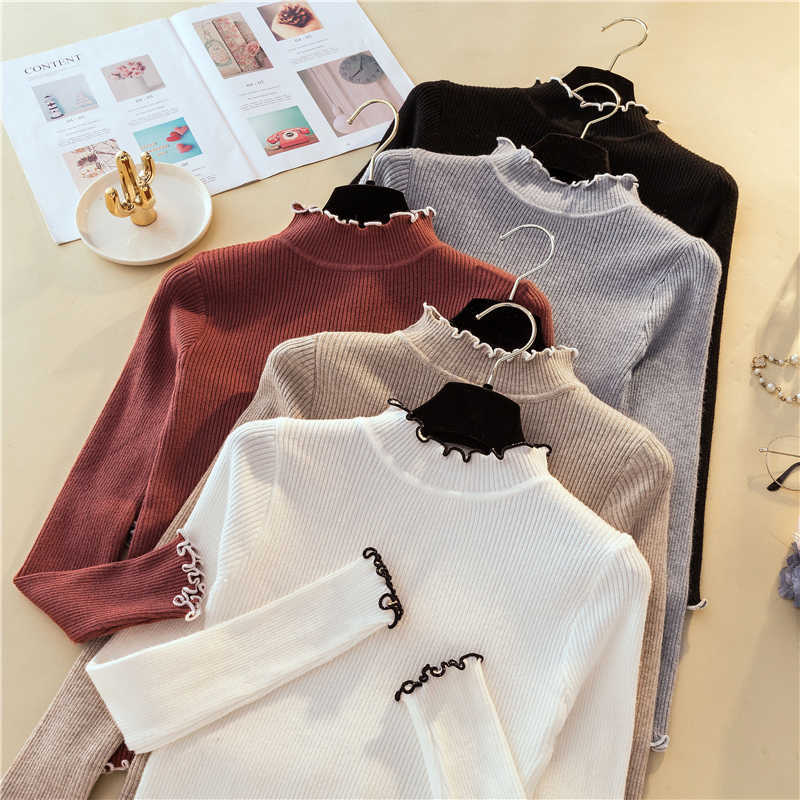 Ruched Contrast Color Women Sweater Slim Knitted Turtleneck High Elastic Fall Winter Fashion Pullovers 210615, Gray
Ruched Contrast Color Women Sweater Slim Knitted Turtleneck High Elastic Fall Winter Fashion Pullovers 210615, Gray