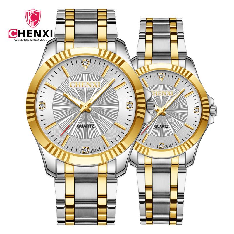 Wristwatches Watch CHENXI Brand Lovers Business Men's Women's Steel Belt, Male white
Wristwatches Watch CHENXI Brand Lovers Business Men's Women's Steel Belt, Male white