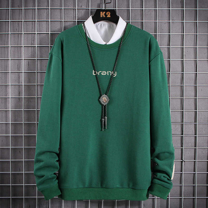 Men Hoodies Sweatshirts Cotton Embroidery Letter Brany Hoodis Streetwear Black Fashion Style Hip Hop Hoodies Men Oversized 210601