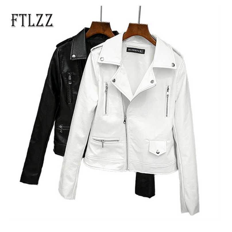 Spring Autumn Leather Jacket Women Slim Long Sleeve White Faux Leahter Coat Laides Zipper Biker Motorcycle Street Outerwear 210525
Spring Autumn Leather Jacket Women Slim Long Sleeve White Faux Leahter Coat Laides Zipper Biker Motorcycle Street Outerwear 210525