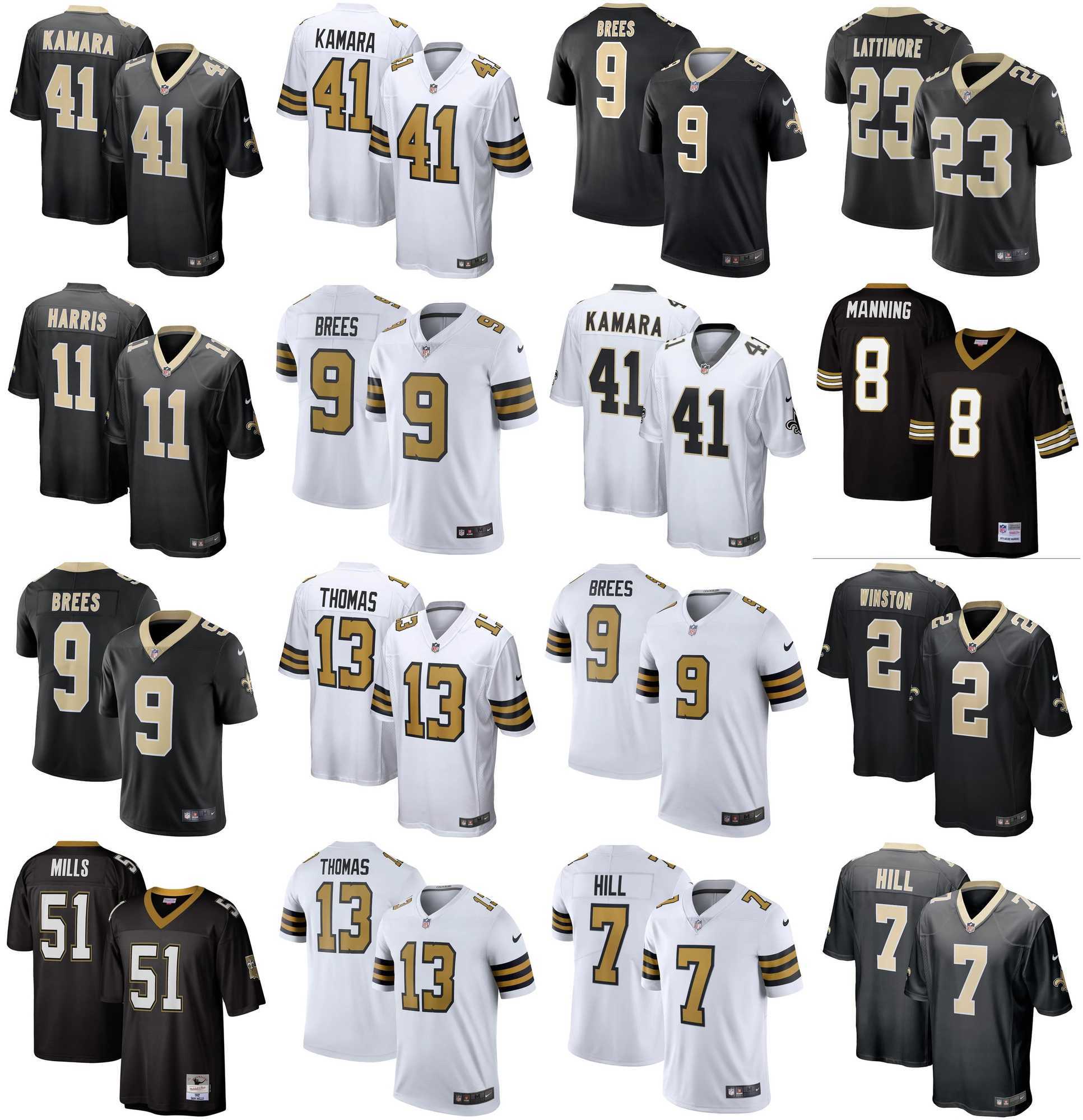 NIKE NFL jersey 2021 American Football Jerseys New Orleans Saints Alvin 41 Kamara Taysom 7 Hill Archie 8 Manning Deonte 11 Harris Marshon 23
NIKE NFL jersey 2021 American Football Jerseys New Orleans Saints Alvin 41 Kamara Taysom 7 Hill Archie 8 Manning Deonte 11 Harris Marshon 23
