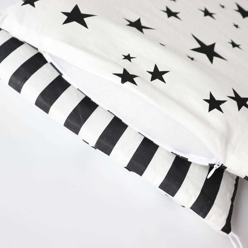 Nordic Baby Bed Bumpers For borns Thicken Star Crib Protector Cotton Infant Cot Around Cushion Room Decor For Boy Girl 1Pcs 211025
