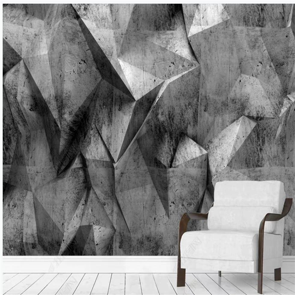 stereoscopic wallpaper Three-dimensional cement board special-shaped building wakllpaper 3D background wall