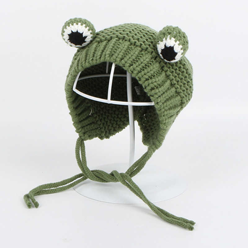Solid Color Cartoon Frog Knitted Hat Winter Warm Skullies Cap Beanie for Kid Boy and Girl 75
Solid Color Cartoon Frog Knitted Hat Winter Warm Skullies Cap Beanie for Kid Boy and Girl 75