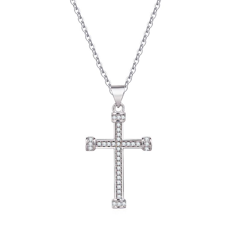 14K Gold Cross Necklaces for Women Dainty Diamond Cubic Zirconia Crucifix Cross Necklace Faith Pendant Jewelry Religious Jewelry Christmas Mother'