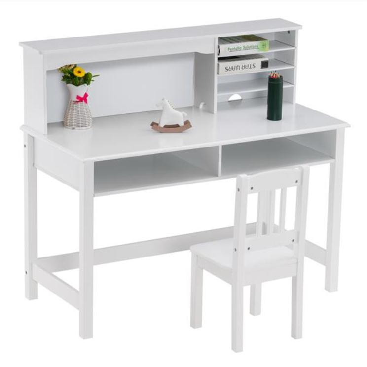 2022 Dining Room Furniture Painted Student Table and Chair Set A White 5-layer Desktop Multifunctional (110*60*66cm)