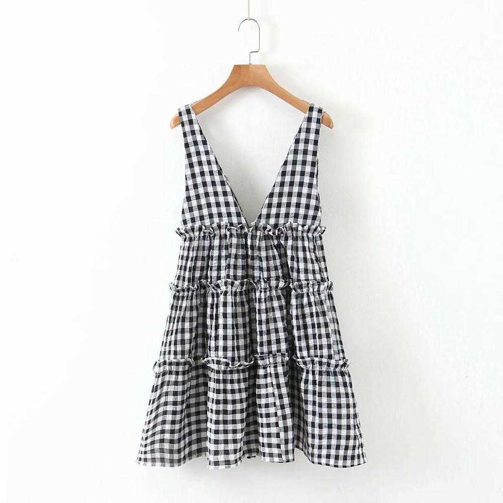 Women sexy deep v neck plaid print agaric lace sling mini Dress ladies sleeveless vest vestidos chic casual Dresses DS3527 210603, As pic ds3527xqb
Women sexy deep v neck plaid print agaric lace sling mini Dress ladies sleeveless vest vestidos chic casual Dresses DS3527 210603, As pic ds3527xqb